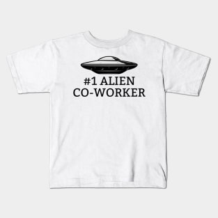 #1 Alien Co-Worker Kids T-Shirt